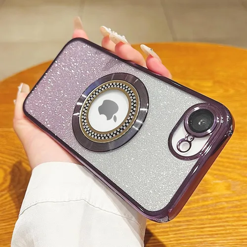 Vista 311 de Misscase Funda magnética con purpurina para iPhone 11 compatible con MagSafe, protección completa, delgada, a prueba de golpes, antiarañazos