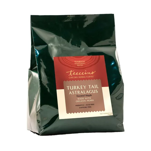 Vista 20 de Teeccino Lion’s Mane Rhodiola Café alternativo de setas adaptogénicas - Rosa - Café de setas herbal con sabor a mane de león y rhodiola, tostado