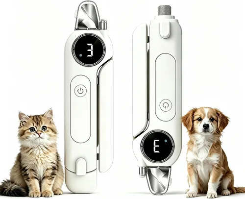 Vista 8 de Cortaúñas 2 en 1 para perros y gatos y amoladora eléctrica silenciosa