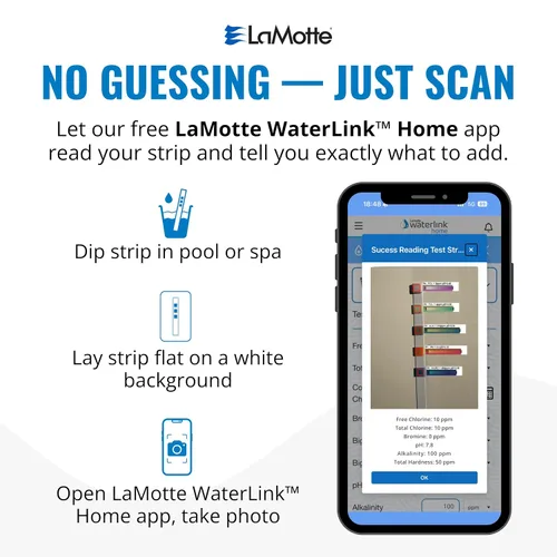 Vista 5 de LaMotte Insta-Test 5 Tiras de prueba para piscina y spa (2977)