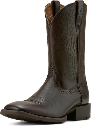 Vista 7 de Ariat Botas vaqueras deportivas Western con punta cuadrada ancha para hombre Marrón desteñido