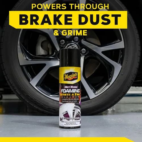 Vista 8 de Meguiar's Hot Rims Limpiador Espumoso de Llantas y Neumáticos - Combina un Limpiador de Llantas y Neumáticos en Un Solo Producto que Elimina