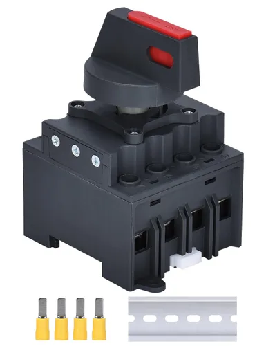 Vista 9 de DIHOOL Interruptor de desconexión solar,32 amperios DC600V,2 cuerdas 2 en 2 salidas aislador,IP66 impermeable