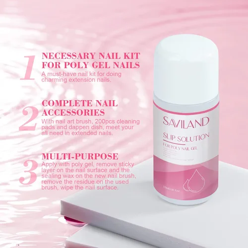 Vista 5 de Saviland Kit de solución deslizante de gel de polietileno, solución 01- Rosa