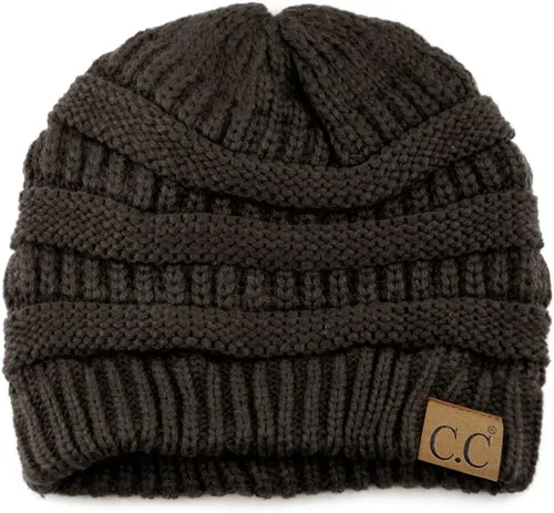 Vista 396 de C.C Trendy Warm Chunky Soft Stretch Cable Knit Beanie