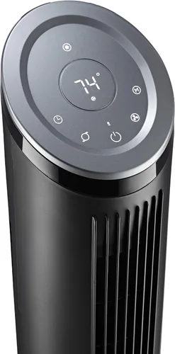 Vista 9 de Lasko Ventilador de torre Ascend con control remoto, ventiladores de piso de 36 pulgadas para dormitorio del hogar, flujo de aire de 29 pies/s