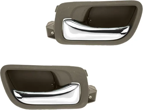 Vista 40 de TRQ Juego de 2 manijas de puerta interior trasera cromada y cachemira para Chevy GMC