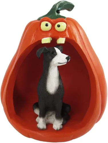 Vista 221 de Conversation Concepts Figura de Corgi galés de Halloween y calabaza Welsh Corgi Pembroke