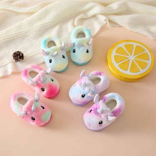 Vista 5 de Pantuflas peludas para niñas y niños pequeños