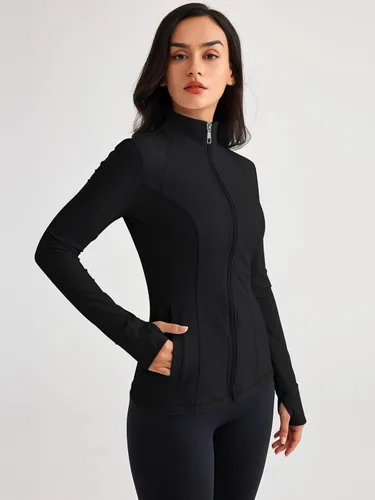 Vista 3 de Trendy Queen Womens Zip Up Jackets Long Sleeve Hoodies Gym Sweaters Workout Clothes 2023