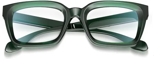 Vista 5 de VISOONE Chunky Square Anti Glare UV400 Blue Light Blocking Computer Glasses 99% Digital Screen Filter Non-Prescription Clear Lens Thick Frame 32g