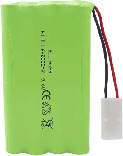Vista 4 de AA 9.6V 2800mAh Batería recargable con enchufe Tamiya y cable de carga USB adecuado para coches de juguete RC, camiones, tanques, vehículos