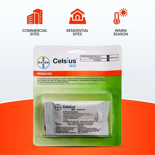 Vista 8 de Eliminador de malezas antes y posteriores al césped - Celsius - WG - 0.226 oz - Control de malezas de hoja ancha - Tratamiento de césped - Mata