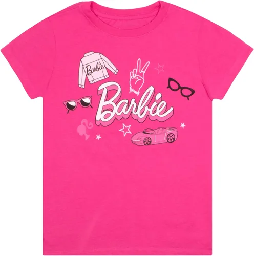 Vista 3 de Barbie Colorful Silhouettes - Paquete de 3 camisetas de manga corta para niñas