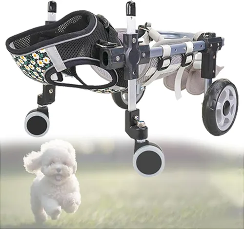 Vista 8 de Dog Wheelchair for Back Legs, Pet Wheelchairs with Disabled Hind Legs Walking, Mobility Aids for Small Medium Pets Hind Limbs, Dogs Carts with 2