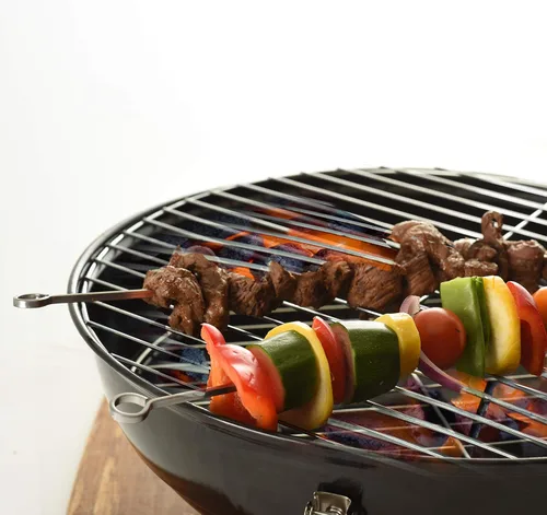 Vista 4 de Pinchos de acero inoxidable, juego de 6, de la marca Norpro, Plateado