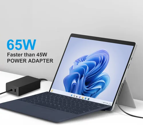 Vista 5 de Cargador compatible con Microsoft Surface Pro, Surface Go Tablet, Surface Book, compatible con 65 W, 44 W, 39 W, 36 W, 24 W Microsoft Surface