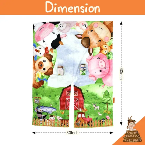 Vista 4 de Dear Baby Gear Funda de asiento de automóvil para niños y niñas, toldo para asiento de automóvil para bebé con apertura a presión, funda de asiento