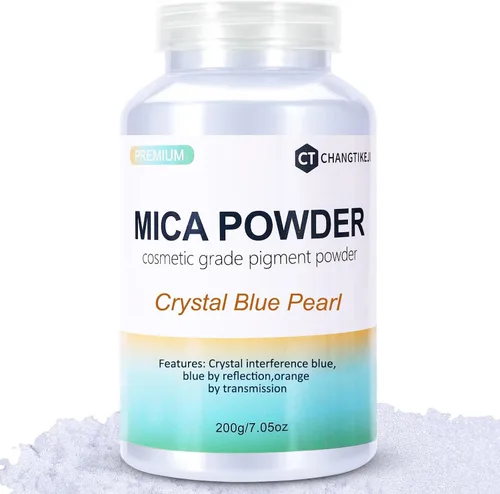 Vista 41 de CHANGTIKEJI Polvo de Mica, 24 Colores - 10g/Botella de Polvo de Pigmento Natural para Resina Epoxy, Fabricación de Jabón, Velas, Brillo de Labios