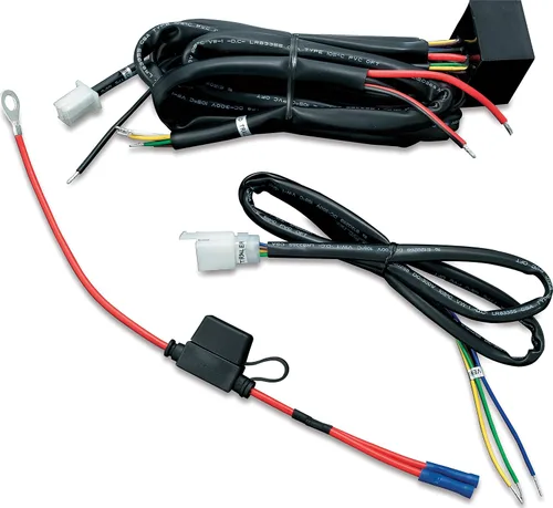 Vista 4 de Accesorio para motocicleta Kuryakyn 7672: Cableado Plug & Play para remolque con arnés de relé para motocicletas Harley-Davidson de 1997-2013, Negro