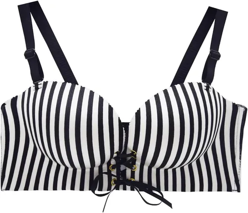 Vista 4 de FallSweet - Brasier para mujer con efecto realce, acolchado, sin forro, con dos copas adicionales