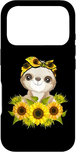 Vista 30 de Sunflower Garden Sloth Gardening Case for iPhone 17