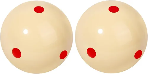 Vista 19 de GSE Billiard Training Cue Ball, AAA-Grade PRO Cup Standard Pool Cue Ball 2 puntos negros