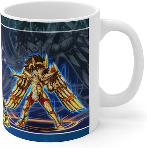 Vista 2 de Sagitario, Los Caballeros del Zodiaco, Taza Ceramig 11 Oz