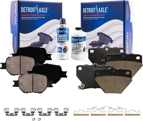 Vista 56 de Detroit Axle - Pastillas de Freno Delantero Izquierdo Reemplazo de Pinza de Disco para Ford Fusion Mazda 6 Lincoln MKZ Mercury Milan 2006-2012