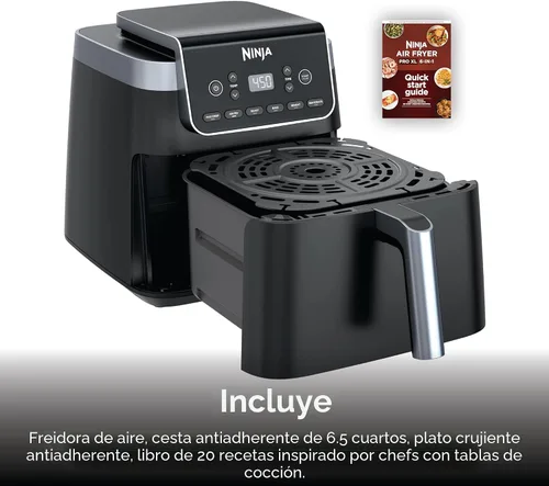 Vista 10 de Ninja Freidora de aire XL con MaxCrisp, 6.5 cuartos de galón, 6 en 1, gris