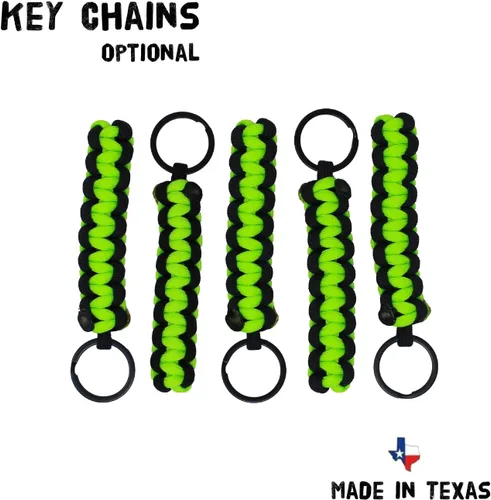 Vista 6 de BubbasGarageTv - Asas de Agarre de Paracord para Jeep Wrangler/Gladiator CJ YJ TJ JK JL JT (Verde Lima)