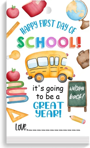 Vista 15 de Etiquetas divertidas para bolsas de regalo de regreso a clases, divertidas etiquetas de regalo para el primer día de escuela, etiquetas de regalo