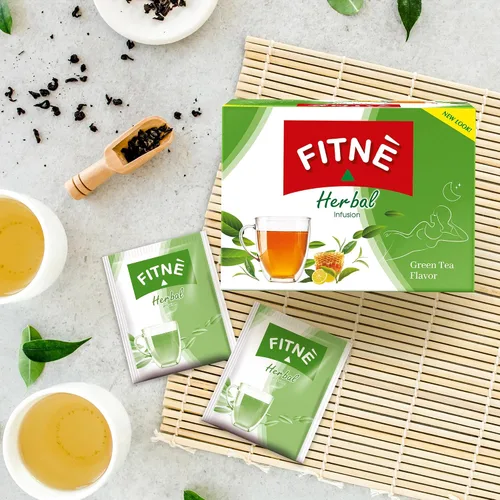 Vista 8 de FITNÈ Té verde a base de hierbas miel limón con infusión de Garcinia Senna suave desintoxicación limpia alto antioxidante sin calorías edulcorante