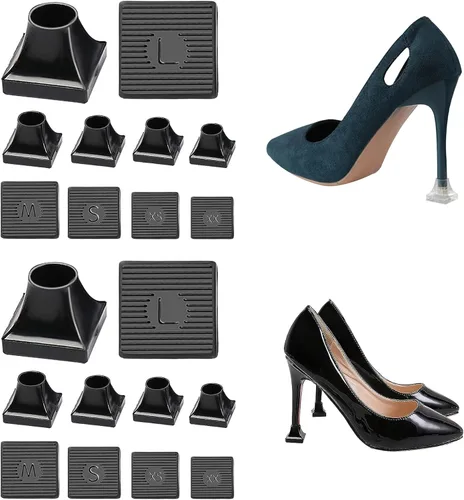 Vista 17 de Heel Protectors Heel Caps for High Heels Boot Heel Replacement for Women Walking on Grass Non-Slip Heel Covers