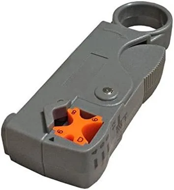 Vista 2 de Herramienta de prensado de cable coaxial Herramienta de compresión para conector coaxial Cable Alicate Terminador 50 unids Conectores de compresión
