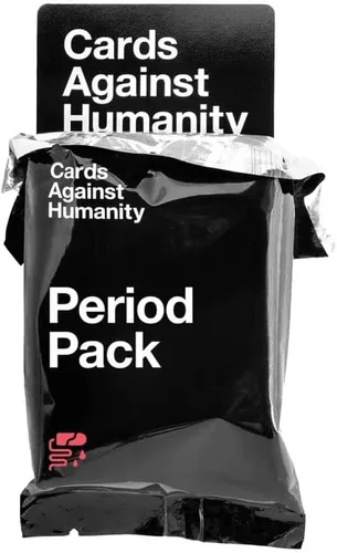 Vista 2 de Cards Against Humanity: Paquete de la Época 30 game cards written while we were all on our periods. Ages 17+. Best played every 25 to 35 days. A