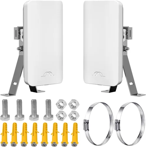 Vista 3 de Puente inalámbrico, puente WiFi, extensor WiFi, Prubovi 5.8G CPE al aire libre acceso punto a punto de largo alcance con antena de alta ganancia