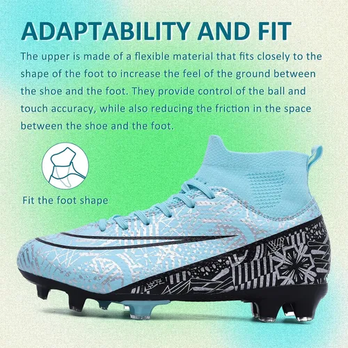 Vista 5 de CBUSTER Soccer Cleats Mens Women Indoor Outdoor Soccer Shoes for Big Boy AGFG
