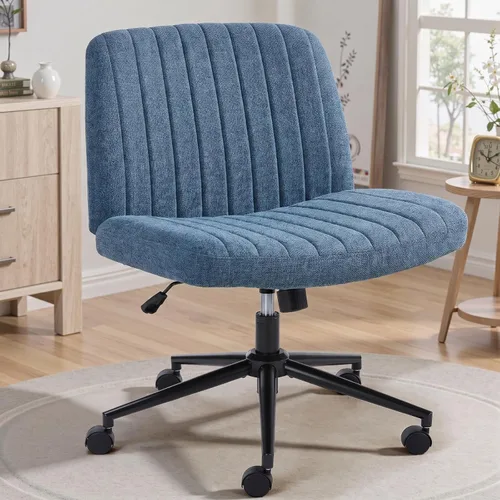 Vista 15 de OLIXIS Silla cruzada con ruedas, silla de tocador, escritorio de oficina en multicolor/fantasía (Inky)