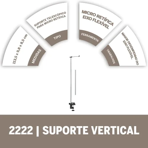 Vista 4 de Dremel 2222 Soporte para herramientas de eje flexible, soporte de herramientas de eje flexible para sostener Dremel Flexible Shaft (225) Accesorio
