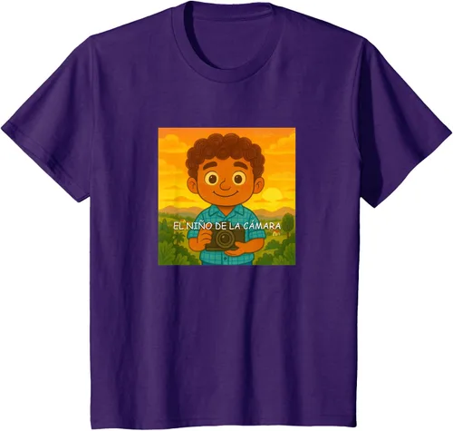 Vista 70 de Camiseta El Niño de la Cámara – Diseño Oficial del Cuento Ilustrado