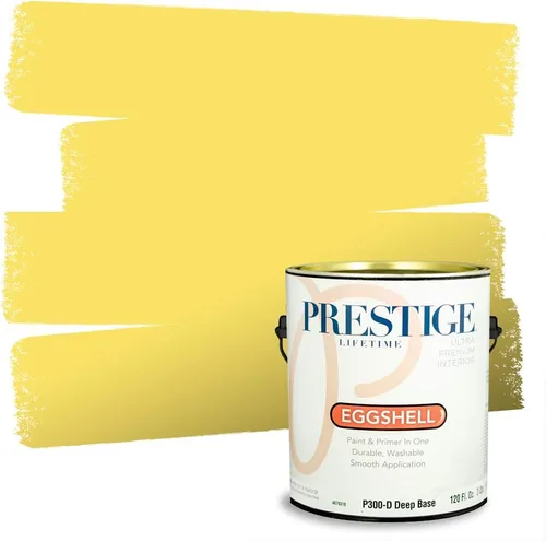 Vista 135 de PRESTIGE Pinturas de pintura exterior e imprimación en uno, 1 galón, plano, combinación comparable de Benjamin Moore* Pila de heno