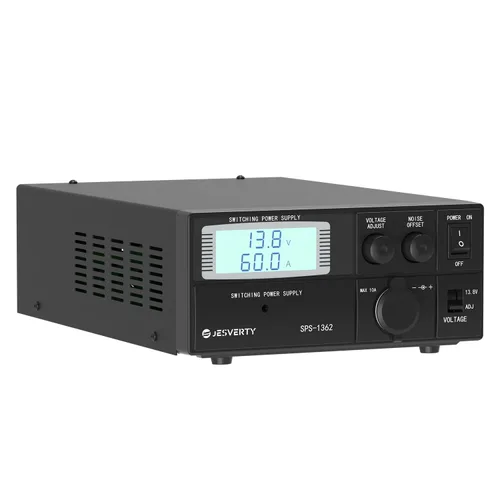 Vista 13 de PS-30SWX fuente de alimentación universal de banco regulada DC, convertidor de energía AC a DC, 13.8V (5-15V ajustable) 30A (máx.), con conector