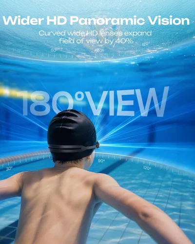 Vista 6 de OLANRUN Swim Goggles for Kids 6-14, Anti-Fog UV Protection Kids Goggles, Leakproof Pool Swimming Goggles for Youth Boys Girls