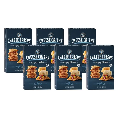 Vista 10 de John Wm. Macy - Galletas Crujientes de Queso Asiago y Cheddar - Hechas a Mano, Sin OGM, y Nada Artificial - Hechas con Queso Real - Cajas de 4.5 oz.