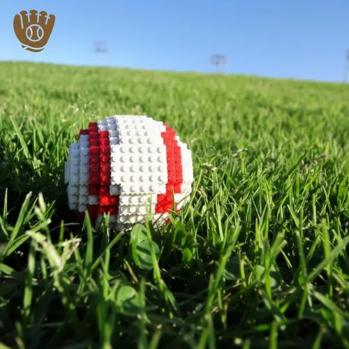 Vista 7 de Juego de bloques de construcción 3D de béisbol, pelota y guantes, juguete educativo, perfecto para edades de 14, 15, 16 años en adelante