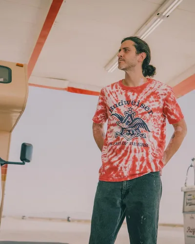 Vista 2 de Camiseta vintage Budweiser Tie Dye