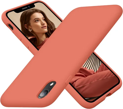 Vista 12 de Cordking Funda diseñada para iPhone XR, funda de silicona ultra delgada a prueba de golpes con [forro de microfibra suave antiarañazos], 6.1