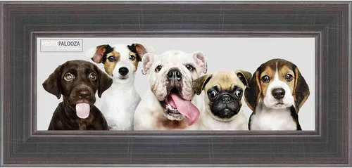 Vista 11 de Poster Palooza 5x5 Inch Contemporary Pewter Complete Wood Square Picture Frame with UV Acrylic Plexiglass, Foam Board Backing & Hardware Included