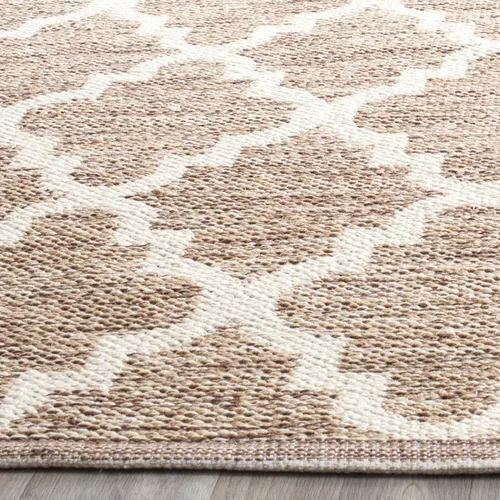 Vista 5 de SAFAVIEH Montauk Collection - Alfombra decorativa, 2 pies 3 pulgadas x 3 pies 9 pulgadas, beige y marfil, hecho a mano, de algodón enrejado, ideal